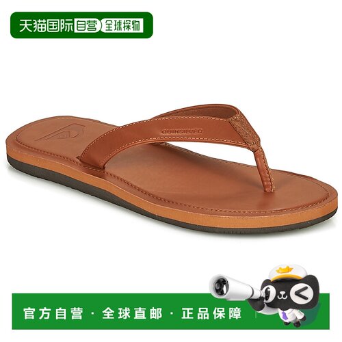欧洲直邮Quiksilver 男鞋 人字拖鞋夹脚拖沙滩拖鞋 棕色 春夏 MOL