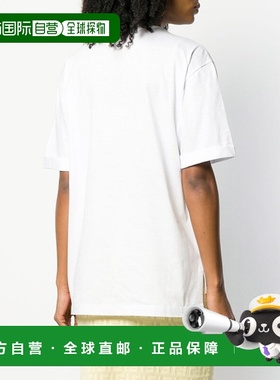 香港直发Fendi芬迪女士白色logo刺绣T恤潮流时尚百搭FS7011A8FU