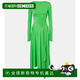 Studios 女士 香港直邮Acne 艾克妮 Else 褶皱不对称中长连衣裙