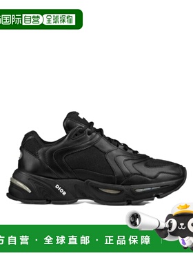 1h可退 香港直邮Dior 黑色平底网眼休闲运动鞋 3SN260YXB