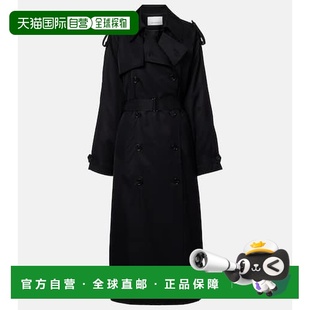 香港直邮The Veyron Frankie 女士 双排扣斜纹布风衣 Shop 1h可退