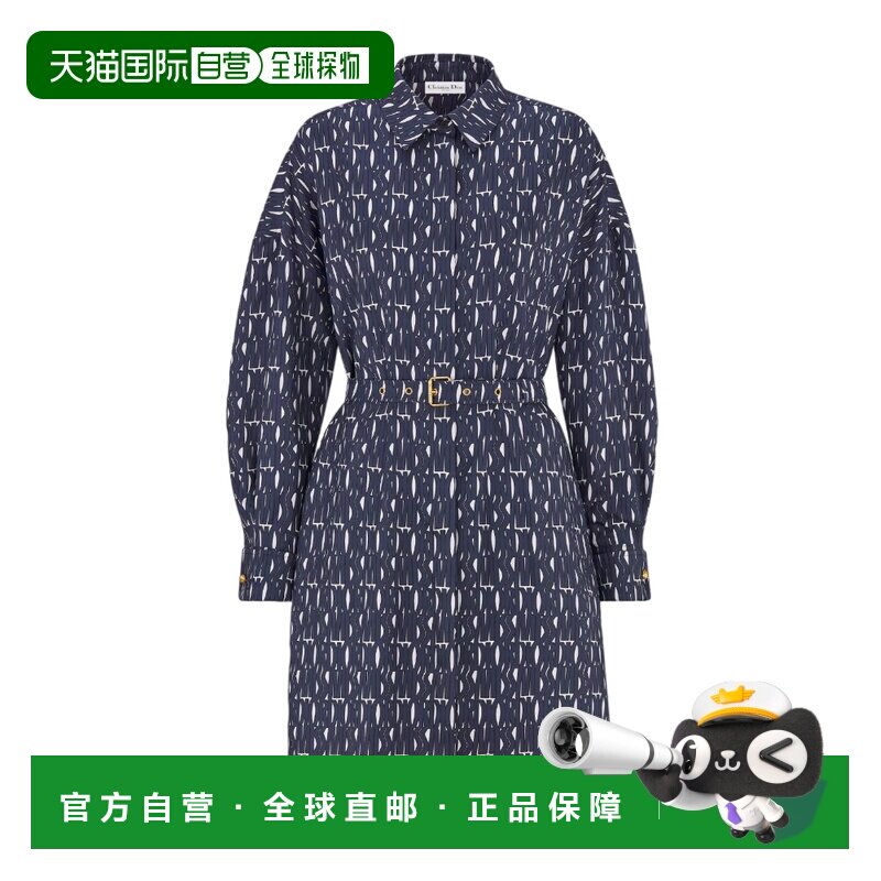 香港直邮Dior 长袖衬衫式连衣裙 451R45A6971迪奥