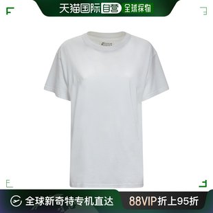 马吉拉 香港直邮Maison 马丁 Logo棉质平纹针织T恤 Margiela 女士