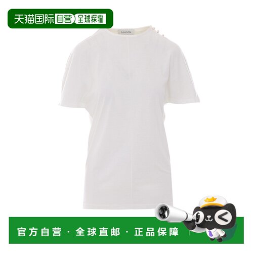 1h可退 欧洲直邮LANVIN 女士T恤 TS0023J05502 SS2026 白色