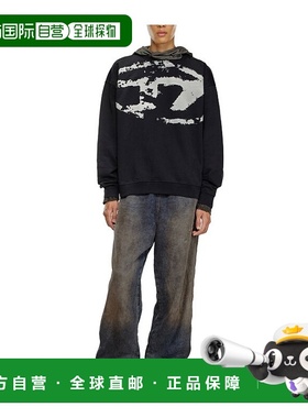 1h可退 香港直邮Diesel 迪赛 男士 黑色 S-Boxt-N5 套头衫 A13051