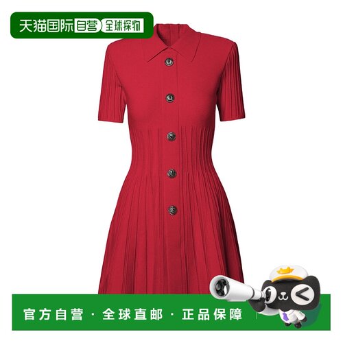 香港直邮Balmain 短袖连衣裙 BF0R7150KF13