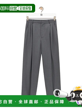 香港直邮Loewe 条纹羊毛休闲裤 HSM1Y04W65直筒裤