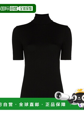 1h可退 香港直邮Wolford 女士 高领短袖T恤 56218 black黑色 舒适
