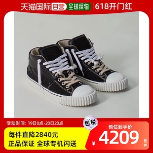 P5063 香港直邮MAISON S58WS0235 黑色女士帆布鞋 H8588 MARGIELA