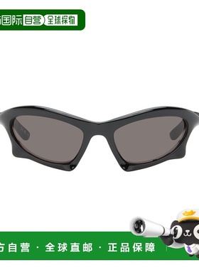 香港直邮Balenciaga 巴黎世家 女士 黑色 Bat Rectangle 太阳镜 B