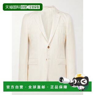 Hearst 无结构羊毛真丝亚麻混西装 男士 修身 外套 Irving Gabriela