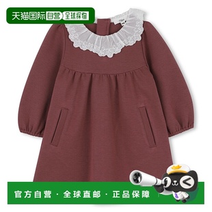 香港直邮Chloe C20711 荷叶边领连衣裙