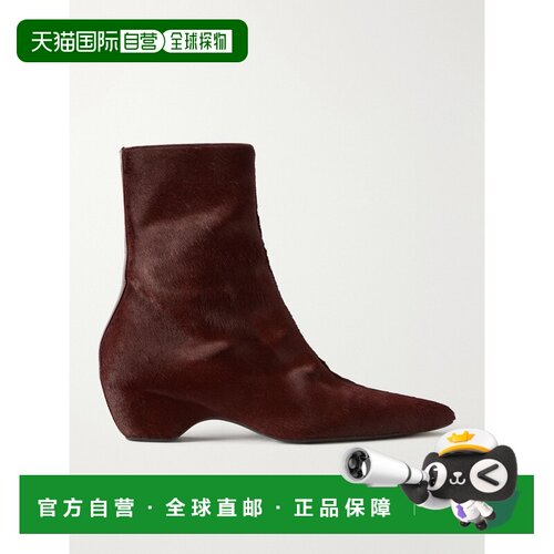香港直邮KHAITE 女士 Sybil 小牛毛短靴 F1102760
