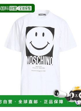 1h可退 香港直邮Moschino 莫斯奇诺 女士 T恤 white白色 舒适时尚