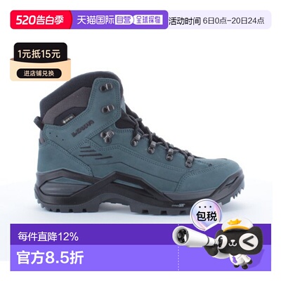 自营欧洲直邮LOWA RENEGADE EVO GTX MID男士烟绿色防水科技面料