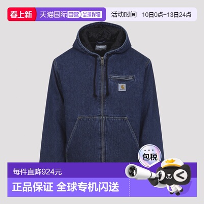1h可退 香港直邮CARHARTT WIP 男士 CLEVELAND 蓝色棉质夹克 I036