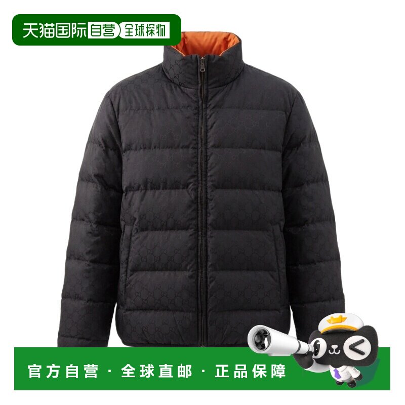 1h可退 香港直邮Gucci 双面GG尼龙拉链棉服 852751ZASZD