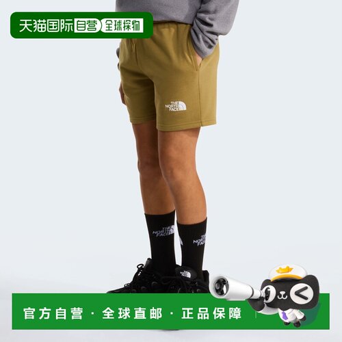 欧洲直邮The North Face北面 Simple Dome男孩雪松色棉质轻量短裤
