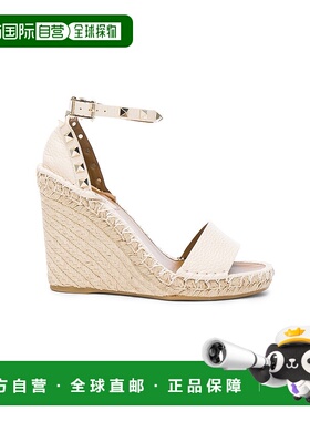 1h可退 香港直邮Valentino 华伦天奴 女士 皮质铆钉麻底鞋 MW2S00