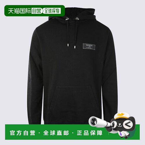 1h可退 香港直邮BALMAIN 男士卫衣 BH0JT047JB530PA AW2023 黑色