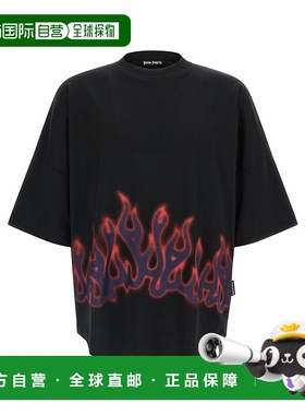 香港直邮Palm Angels 棕榈天使 男士 'Flames' T恤 PMAA10BF25JER