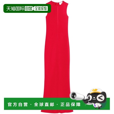 1h可退 香港直邮Ami Paris 女士 无袖长款连衣裙 FDR366AC0014COQ