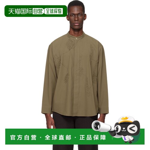 1h可退 香港直邮Homme Plisse Issey Miyake 男士 卡其色 Embroid