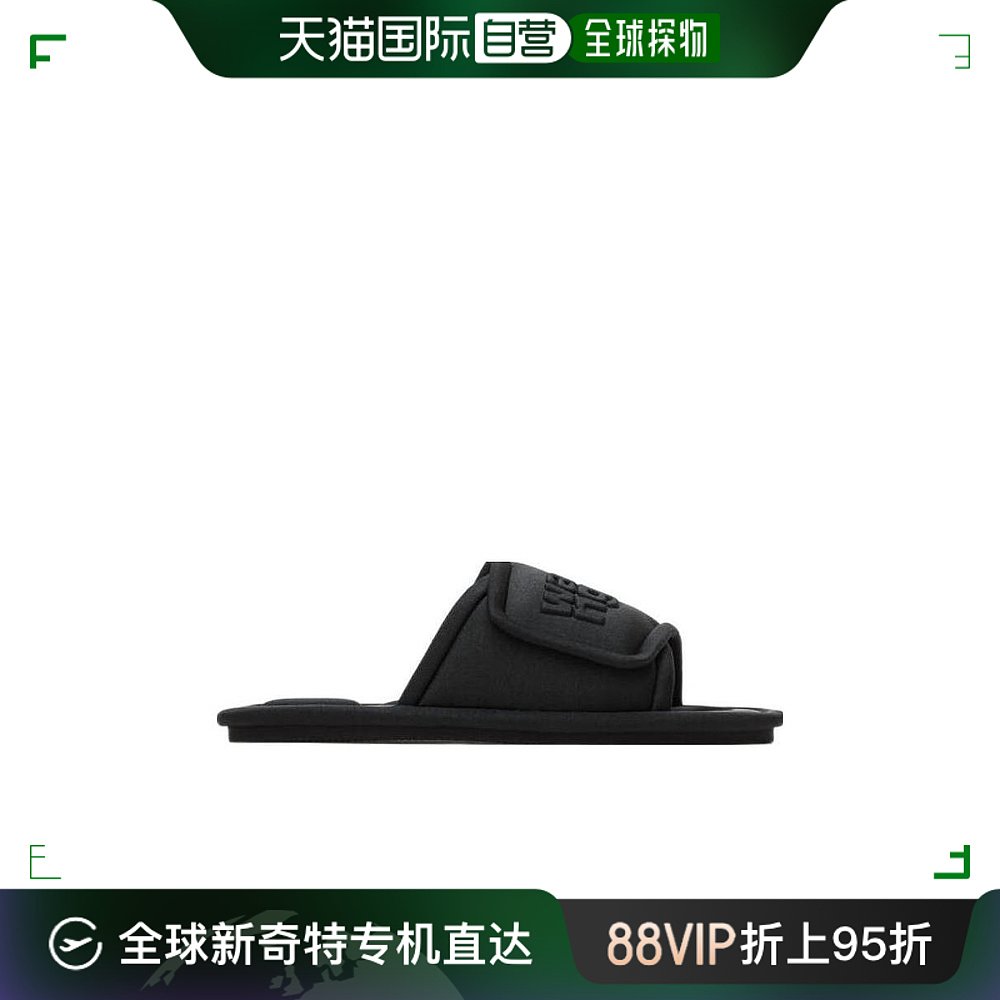 香港直邮Alexander Wang lana莱卡衬垫徽标装饰平底便鞋 30122S0