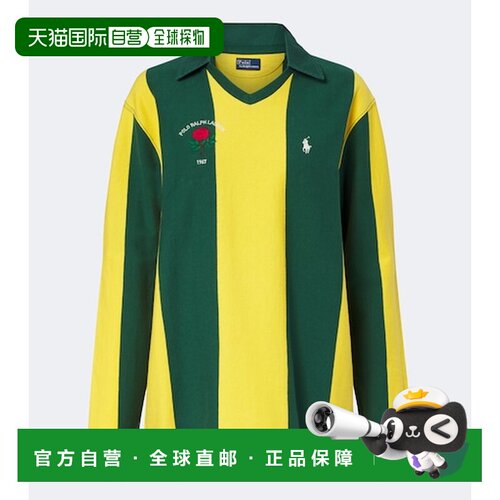 香港直邮Polo Ralph Lauren Polo 拉夫 劳伦 女士 条纹棉质针织Po