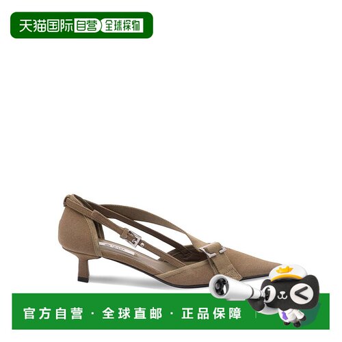 香港直邮PRADA 女士高跟鞋 1I444O010FDB45F0161DARKGREEN单鞋