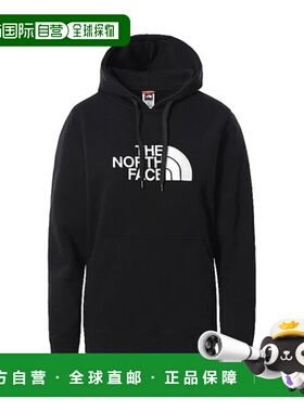 自营欧洲直邮THE NORTH FACE北面 DREW PEAK女士黑色聚酯纤维连帽