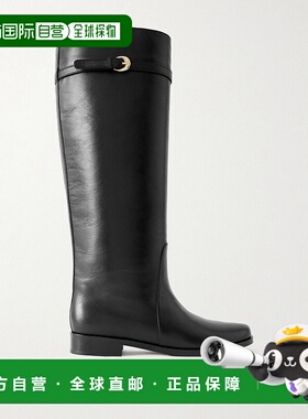 1h可退 香港直邮Staud 女士 Harlow 皮质及膝靴子 F24F1007LNBLK