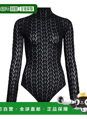 1h可退 香港直邮Alaia 高领蕾丝连体衣 AA9B0434K172C