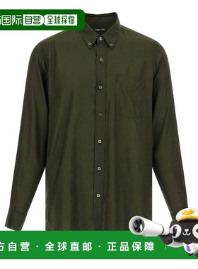 1h可退 香港直邮Tom Ford 汤姆 福特 男士 领尖带扣式衬衫 HSO002