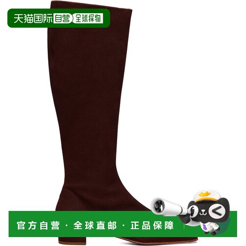 香港直邮BY FAR 女士 棕色 Edie Nubuck 高筒靴 19FWEDIDBLLBR059