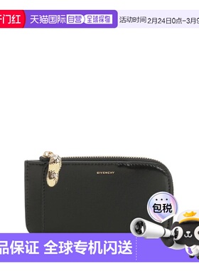 1h可退 香港直邮Givenchy 纪梵希 女士 紀梵希幸運符拉鍊卡包 BB6