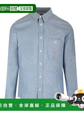 香港直邮Celine 徽标长袖衬衫 2C982508X.男装