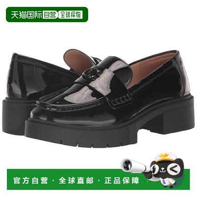 1h可退 美国直邮Coach 蔻驰 女士 Leah 防水台乐福鞋 black黑色