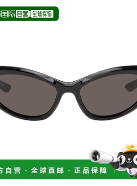 香港直邮Balenciaga 巴黎世家 男士 黑色 porty B Round Af 太阳