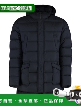 1h可退 香港直邮Herno 男士 黑色锦纶大衣 PI003ULEM0212456Z9300