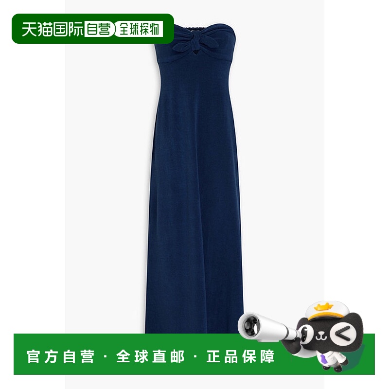 香港直邮ZIMMERMANN 女士 抹胸剪口棉混纺厚绒布中长连衣裙 7127D