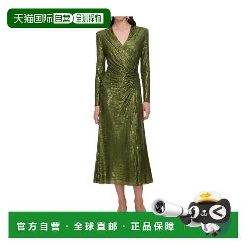 Self-Portrait 裹身中长连衣裙 AW26154M性感 【付后1h可退】