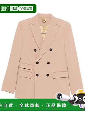 香港直邮Max Mara 双排扣西装外套 TAURO370羊毛翻领