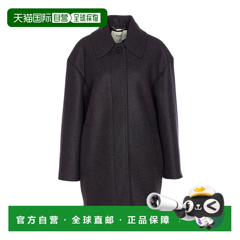 香港直邮Fendi 长袖大衣 FJ7670AJ0K羊毛外套
