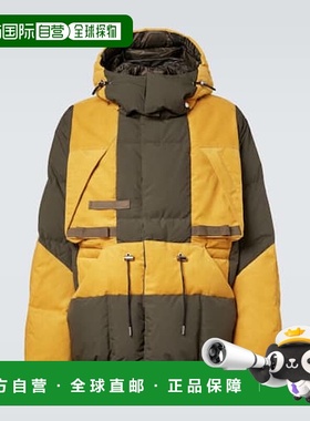 香港直邮Sacai 男士 色块羽绒夹克 yellow黄色 舒适时尚