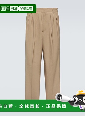 1h可退 香港直邮kenzo 高田贤三 男士 初剪羊毛直筒长裤 000982