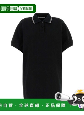 香港直邮Alexander Wang 亚历山大 王T系列 女士 黑色棉质迷你Pol