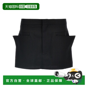 香港直邮Rick Owens 口袋半身裙 RP02D3311WGP包臀裙a字裙羊毛