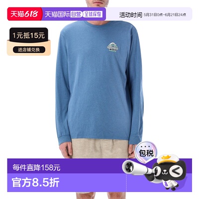 1h可退 香港直邮Patagonia 巴塔哥尼亚 男士 Great Waves 长袖T恤