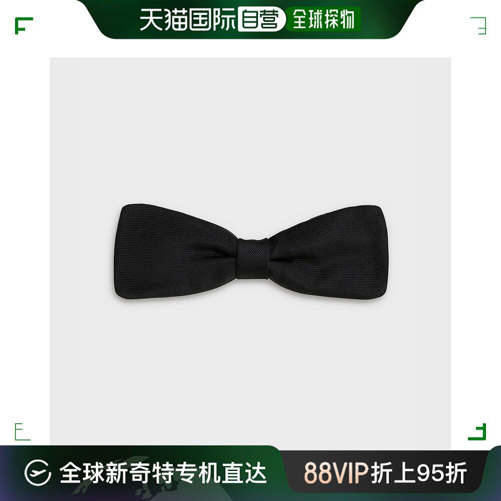 欧洲直邮预售两周Celine思琳领带领结黑色真丝条纹时尚潮流百搭